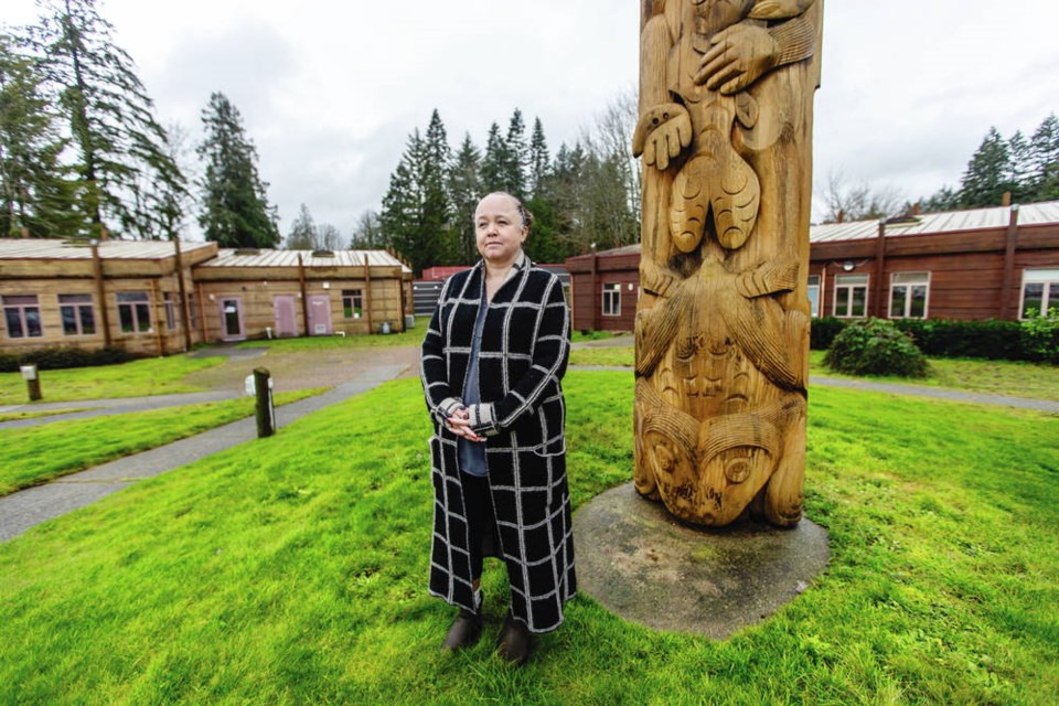 Stephanie Atleo, a Cowichan Tribes councillor, at the Cowichan Tribes administration office in ­Duncan. It saddens me that our communities are being judged because COVID has made it into our nations, Atleo said. DARREN STONE, TIMES COLONIST