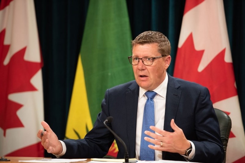 Saskatchewan Premier Scott Moe: warns of funding action against city .| Brian Zinchuk