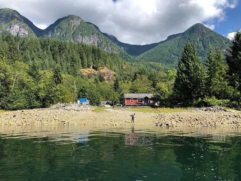 CARETAKER KEN: Former heavy-duty mechanic Ken Beaubien has spent the past 12 years looking after a farm on the shores of Homfray Channel, north of Powell River, for its owners. Grant Lawrence photo