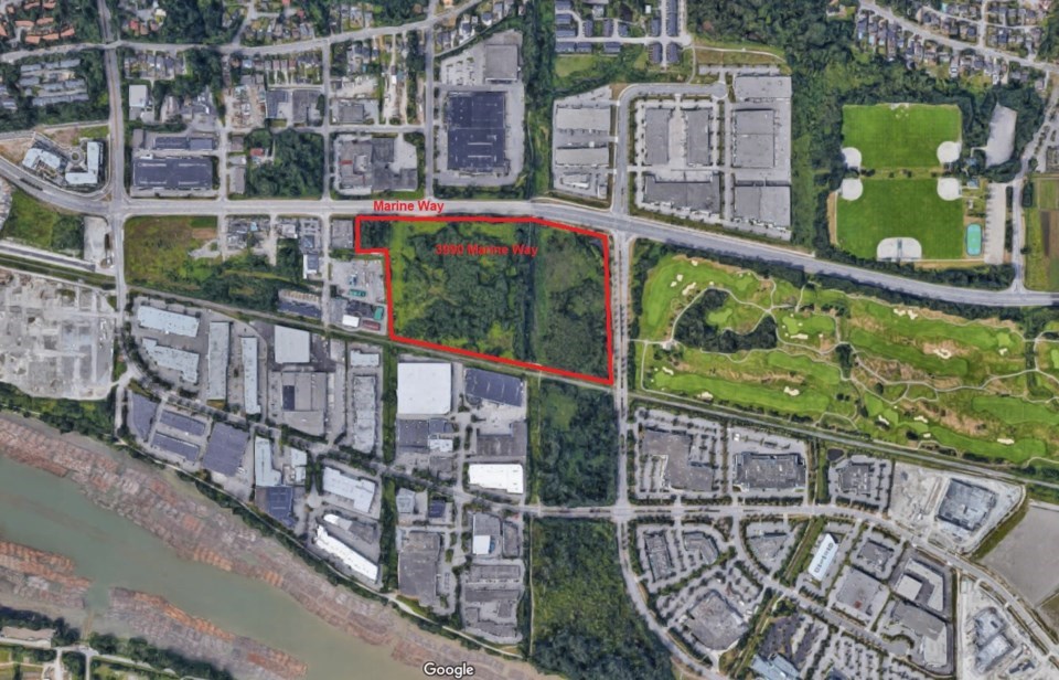 Vacant land is at 3990 Marine Way in South Burnaby. |City of Burnaby