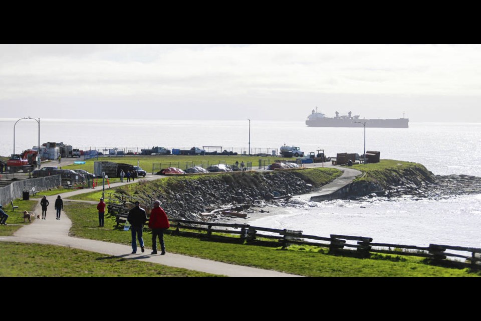 Clover Point in February 2021.