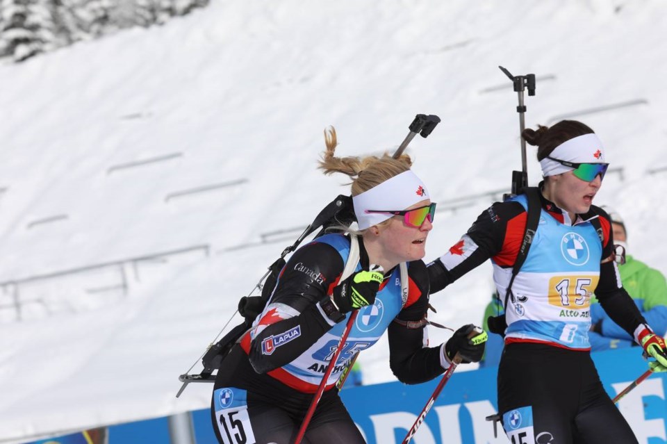 18 sara beaudry at world champs in Pokljuka