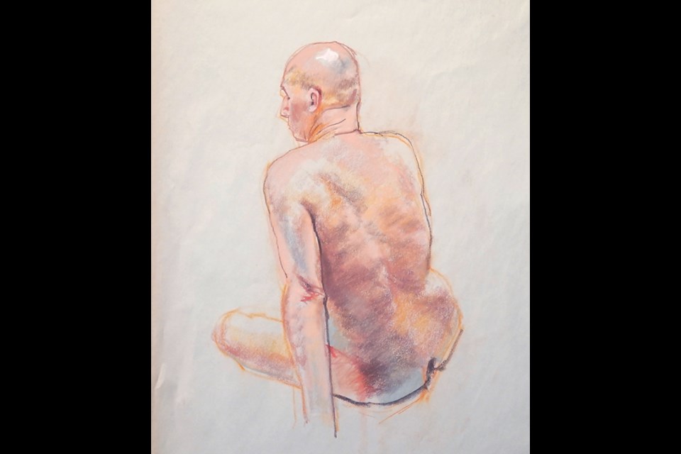 Life drawing by Claude Perreault.