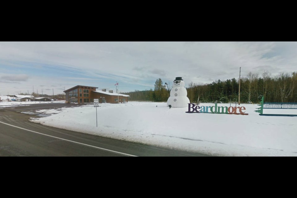 The giant snowman in Beardmore, Ont., promoted as Canadas largest snowman. GOOGLE STREET VIEW