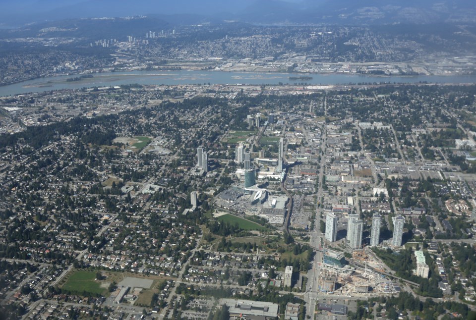 Aerial View of Surrey, British Columbia, Canada. Photo Getty