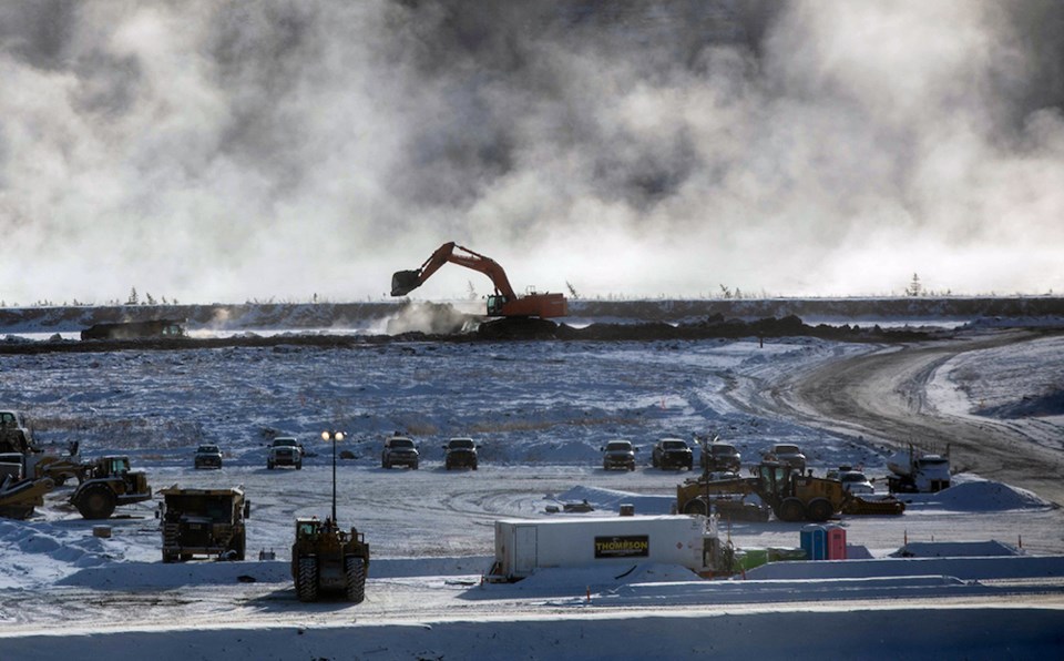 A Site-C excavator sources material for the Lynx Creek section. | BC Hydro