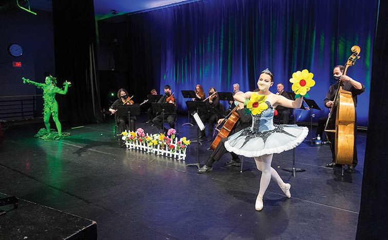 Citizen Photo by James Doyle/Local Journalism Initiative. The Prince George Symphony Orchestra performed String Beans!, a kinderconcert livestream on Sunday afternoon at Studio D.