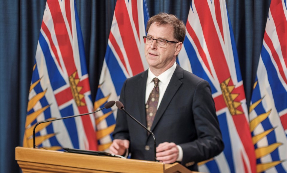 B.C.'s Minister of Health Adrian Dix speaks with media