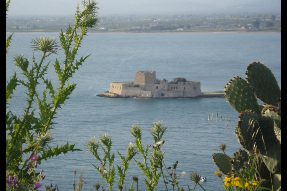 Bourtzi castle in historic Nafplio, initial capital of independent Greece.
