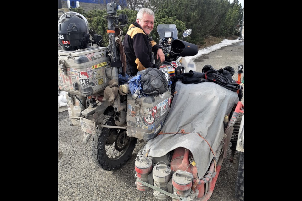Vancouver Man Nearing End Of Epic Motorcycle Tour Prince George Citizen