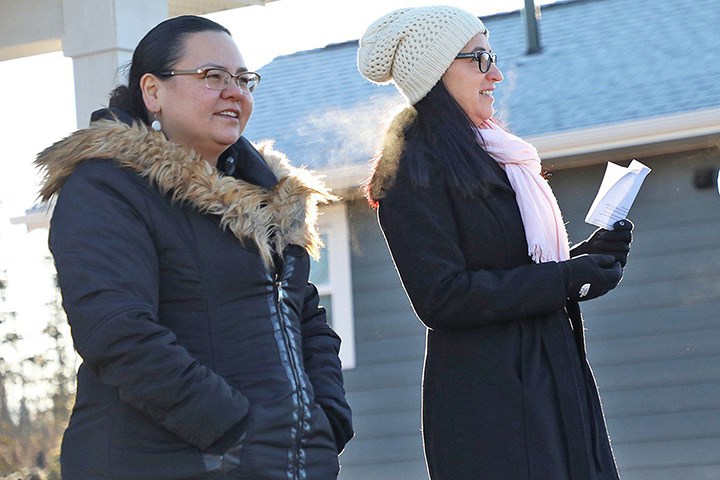 Saik'uz First Nation Coun. Jasmine Thomas, left, and Chief Priscilla Mueller.