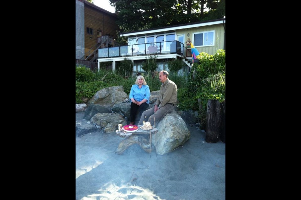 Liz and Robin Lamprecht at their Cordova Bay home. FAMILY PHOTO