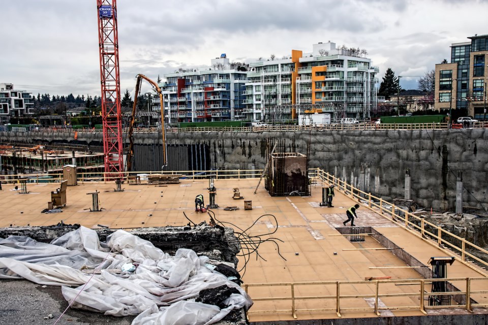 Construction March 31, 2021 at Oakridge Centre expansion, Vancouver. | Chung Chow