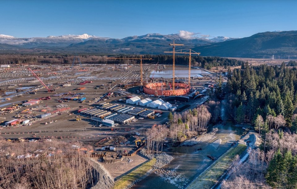 LNG Canada construction in Kitimat, where home prices are up 48 per cent from a year ago. | LNG Cana