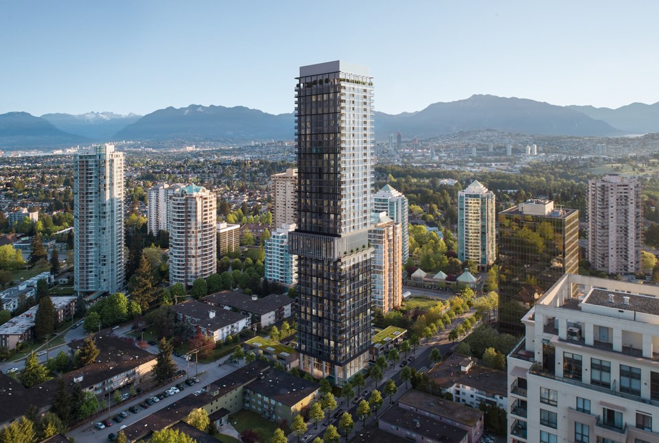 Central Park House condo tower, Metrotown, Burnaby | Bosa