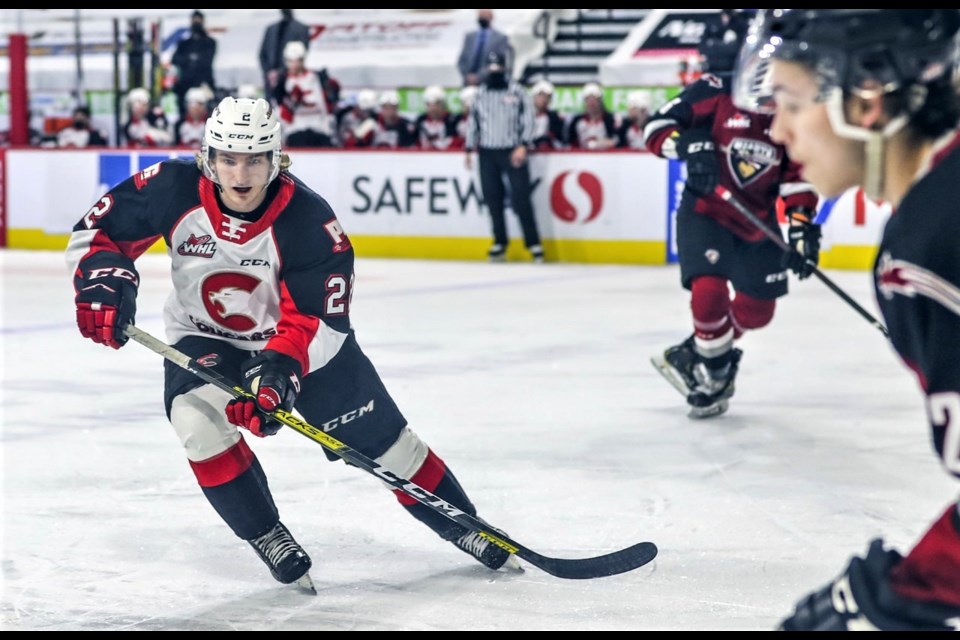 Cougars left winger Craig Armstrong had the most productive night of his WHL career so far Monday night in Kamloops. THe 17-year-old scored four goals in a 4-1 win over the Vancouver Giants.