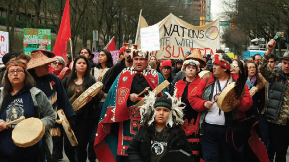 Pipeline protests in Vancouver in support of blockade, March 2020| Rob Kruyt