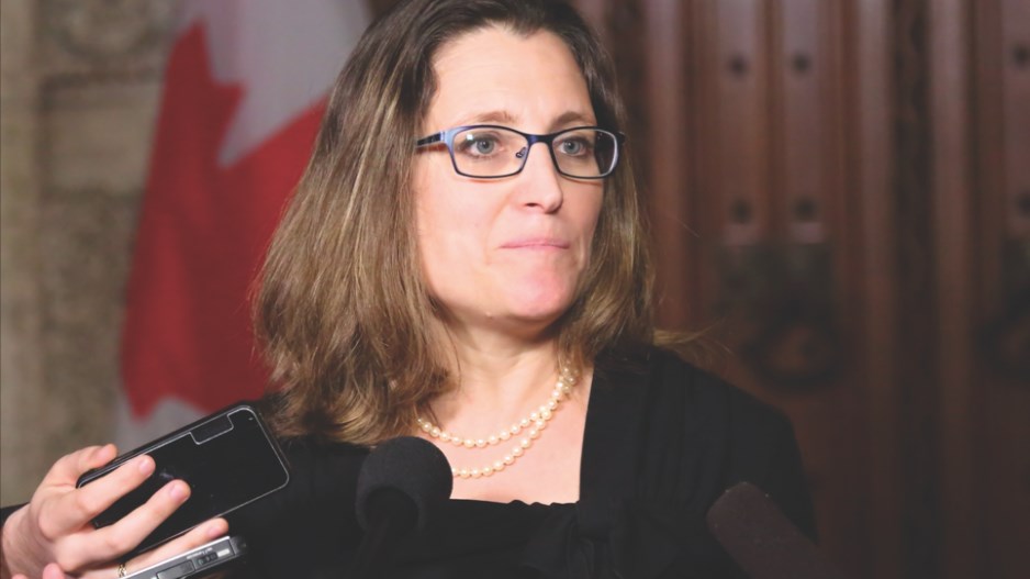 Finance Minister Chrystia Freeland