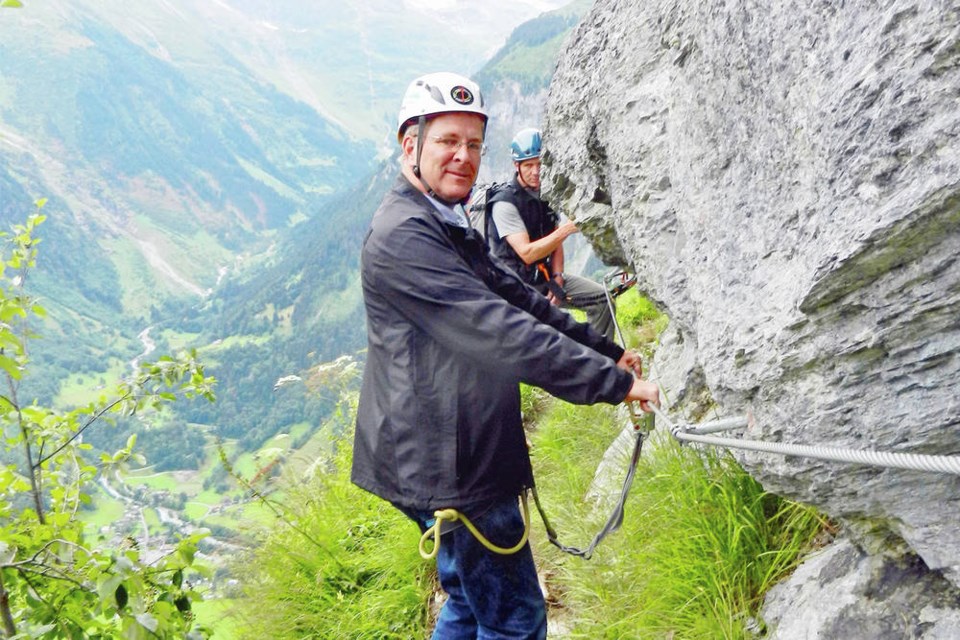 Rick Steves Braving the via ferrata in the Swiss Alps Victoria Times