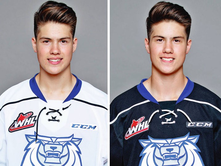 Twins Jason Spizawka, left, and Ryan Spizawka at the Victoria Royals training camp, August 22, 2019. JAY WALLACE, VICTORIA ROYALS