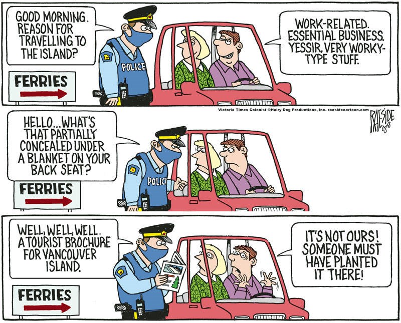 Adrian Raeside cartoon: checkpoint, April 24, 2021