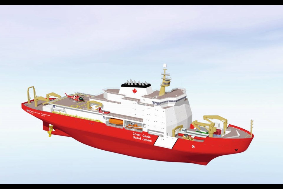 An artists rendering of a new Canadian Coast Guard icebreaker is shown in a handout. THE CANADIAN PRESS/HO-Fisheries and Oceans Canada and the Canadian Coast Guard