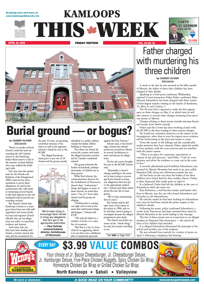 KTW front page April 25, 2008
