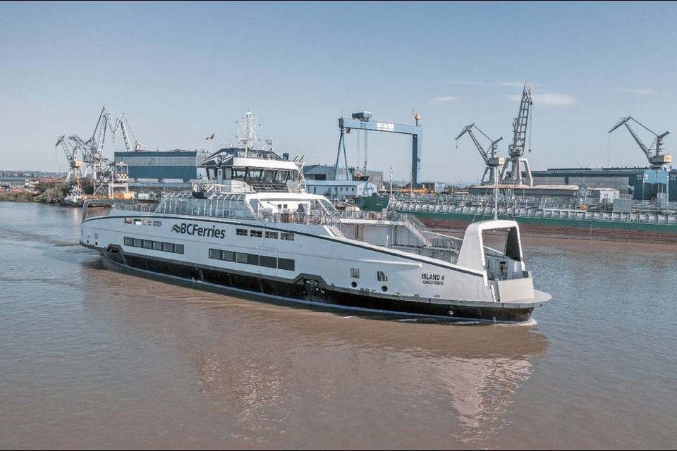B.C. Ferries’ fourth Island Class ferry departs Damen Shipyards Galati in Romania bound for Point Hope Maritime in Victoria. B.C. FERRIES
