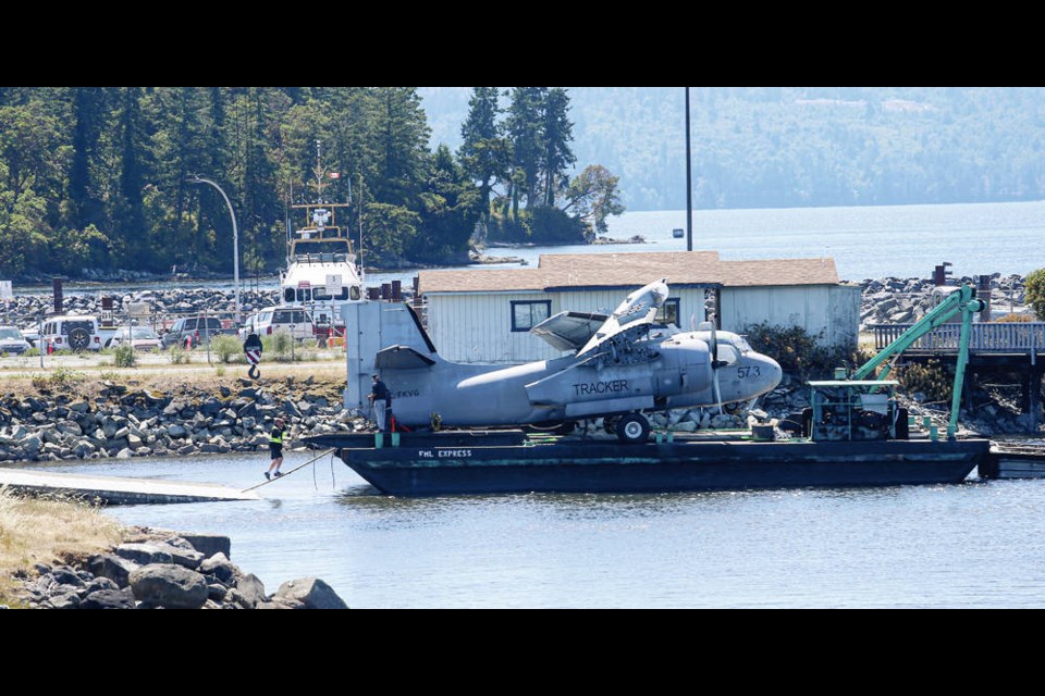 The Grumman Tracker is one of 99 built from 1956 to 1960. The Tracker was largely deployed from aircraft carriers, but it was also based on land sites at Comox and Patricia Bay. PHOTOS BY ADRIAN LAM, TIMES COLONIST