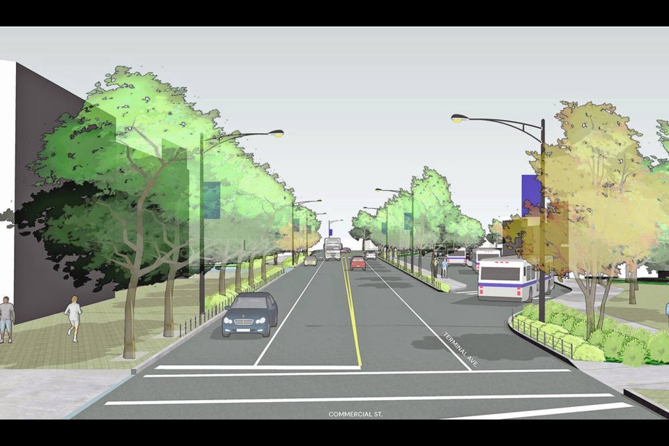 Artists rendering of improvements to Terminal Avenue in Nanaimo. CITY OF NANAIMO