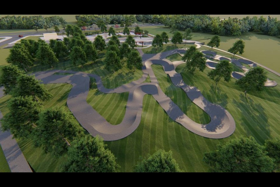A rendering of the designs for new skate and bike parks in Topaz Park. VIA CITY OF VICTORIA