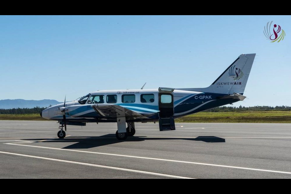 Iskwew Air will start flying between Qualicum Beach and Vancouver from Monday. ISKWEW AIR VIA TWITTER