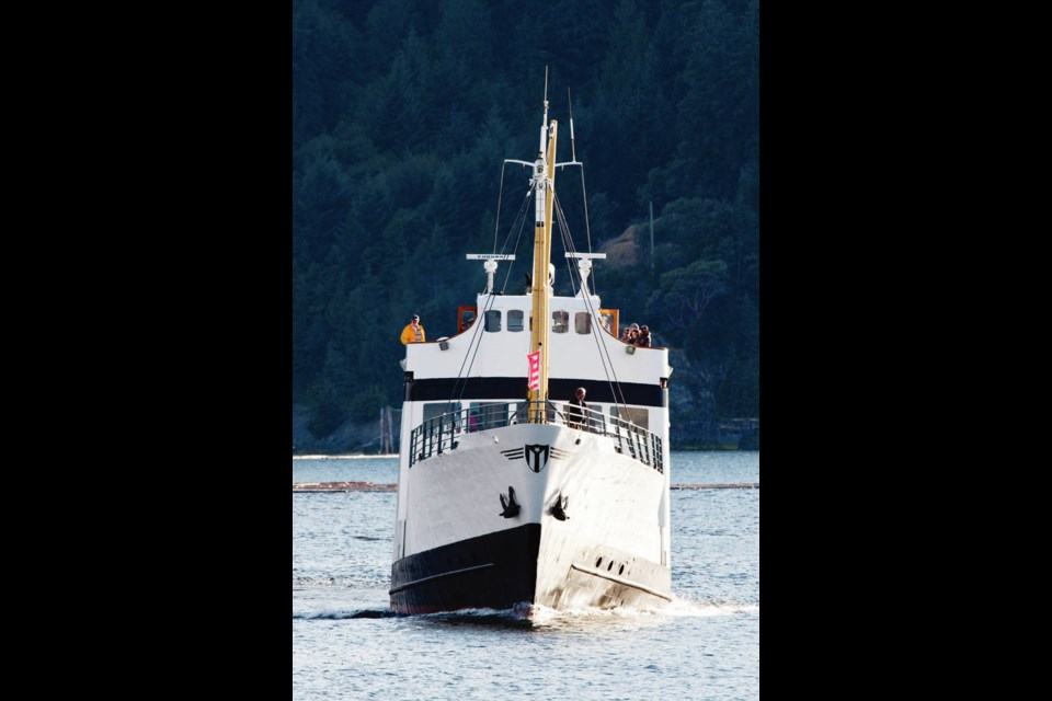 The MV Francis Barkley has a capacity of 144 passengers, but under pandemic restrictions is only allowed to carry about half of that. The service is fully booked for August. LADY ROSE MARINE SERVICES
