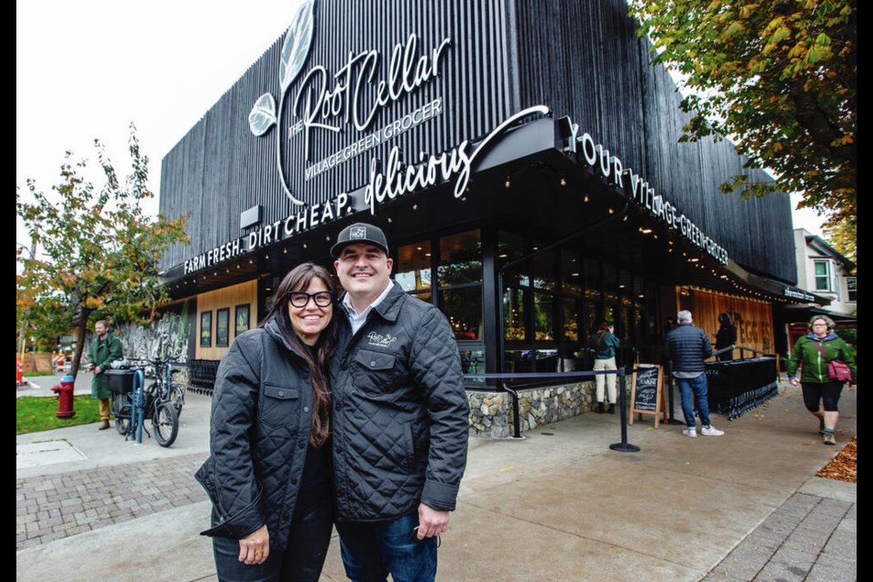 Owners Daisy and Adam Orser at the Root Cellar’s new Cook Street location, which officially opens today. DARREN STONE, TIMES COLONIST
