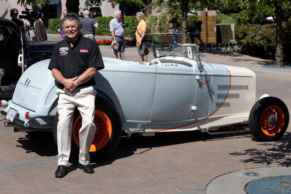 Al Clark, the proud owner of a 1932 Ford Roadster, is the organizer of Northwest Deuce Days at the Hotel Grand Pacific.