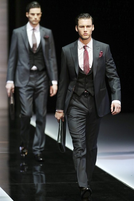 Armani wedding shop suits for groom