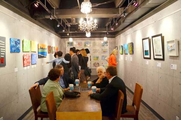 In the back of Joe's Table is the Joseph Chung Gallery, in which artists with different developmental disabilities have their art on display and for sale.