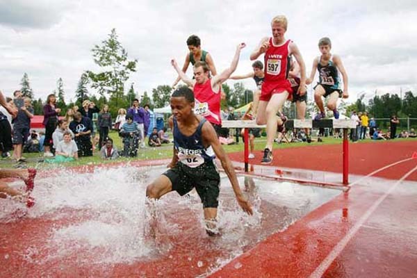 Burnaby and New Westminster athletes lifted their schools to second and fourth place, respectively, in team aggregate standings following the B.C. high school track and field championships at MacLeod Athletic Park in Langley last weekend.