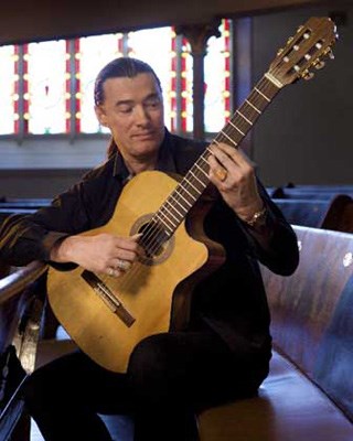Multicultural influence: Lulo Reinhardt's work, which has been influenced by many styles of guitar, will be featured in International Guitar Night, on at the Massey Theatre on Nov. 4.