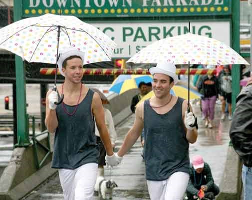 Despite nasty weather and New West Pride 2010, residents still came out for the festivities.