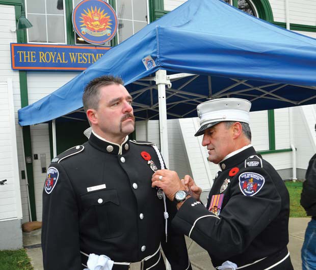 Remembrance Day ceremonies at the New Westminster Armouries on Nov. 11 involved a lot of pomp and circumstance.