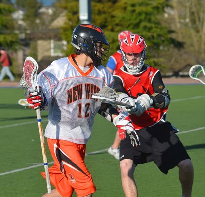 High school lacrosse provincials - New West versus Centennial Off again, on again: The high school lacrosse provincial championships got the go-ahead despite the ongoing teacher job action with New Westminster, in white, taking on Centennial in a junior division game at Mercer Stadium on Tuesday.
