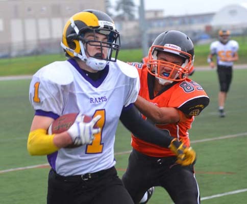 A handful: The New Westminster Hyacks missed a chance for a first-ever junior varsity conference football title finish following a 28-0 loss to the Mt. Douglas Rams last week. The JV Hyacks play W.J. Mouat in first-round playoff action at Mercer Stadium on Friday at 7:30 p.m.
