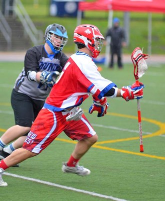 By Thunder: The New Westminster Warlocks and Langley Thunder squared off in an under-16 Pacific Coast league field lacrosse game at Mercer Stadium last week.