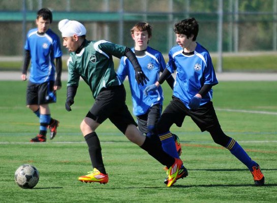 The Commonwealth Cup champion South Burnaby Metro Club Assassins took on the Royal City Storm in under-15 tournament play, last weekend.