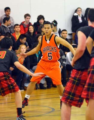 The New Westminster Hyacks opened the Bob Gair Classic boys' basketball tournament with an 82-62 win over West Vancouver at Pearson Gym on Wednesday.