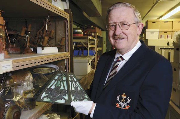 Pretty things: Colin Stevens helped the New Westminster Museum and Archives get its collection in order during his tenure as the museum's manager. He's set to retire as the manager of the museum and archives.