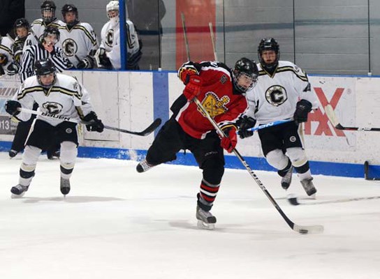 All tied up: The New Westminster A1 Royals won the bronze medal following a 7-6 victory over Abbotsford A2 at the annual Herb House midget hockey tournament at Queen's Park Arena on Tuesday.