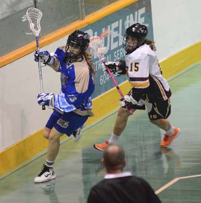 B.C. midget girls ran a perfect record into the championship final against Team Ontario at the Canadian national girls' lacrosse championships at Queen's Park Arena in New Westminster on Thursday.