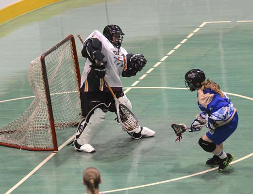 B.C. midget girls ran a perfect record into the championship final against Team Ontario at the Canadian national girls' lacrosse championships at Queen's Park Arena in New Westminster on Thursday.
